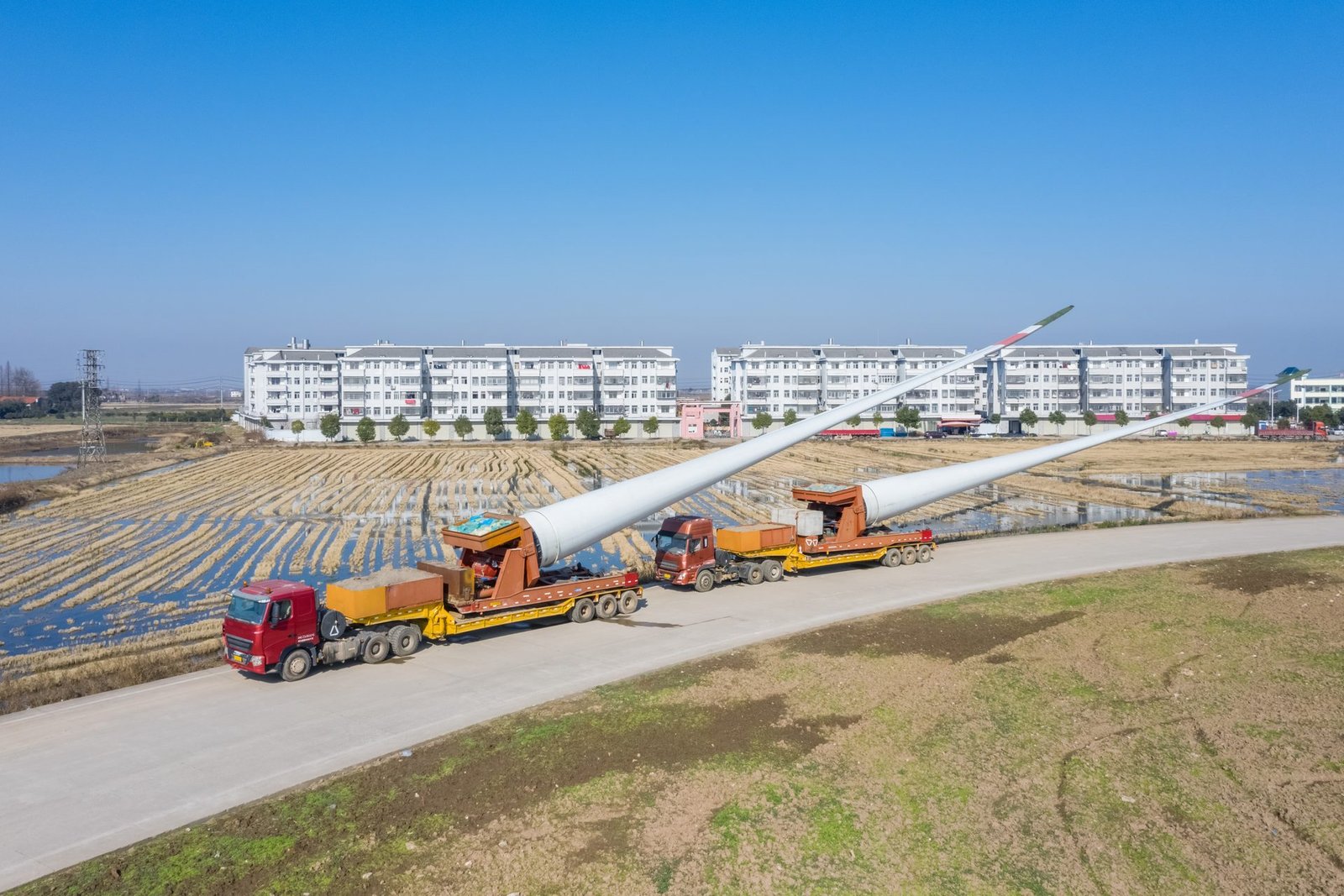 mining logistics truck on dust road