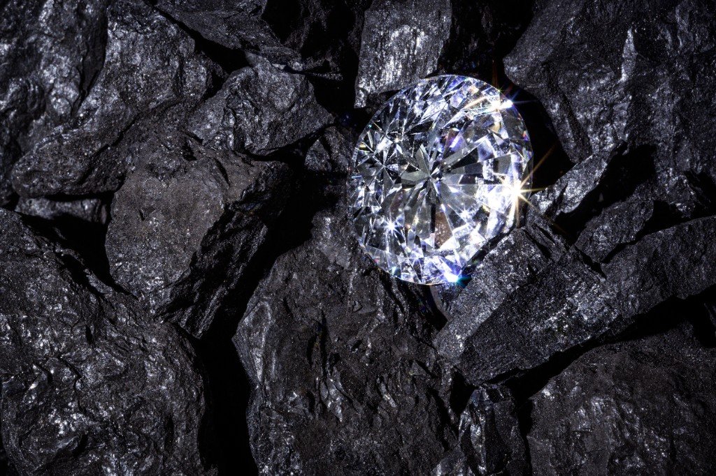 diamond on ore