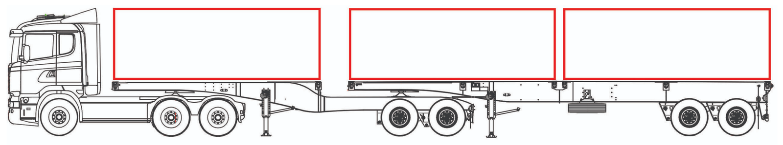 Container trailer for imported and exported beverages