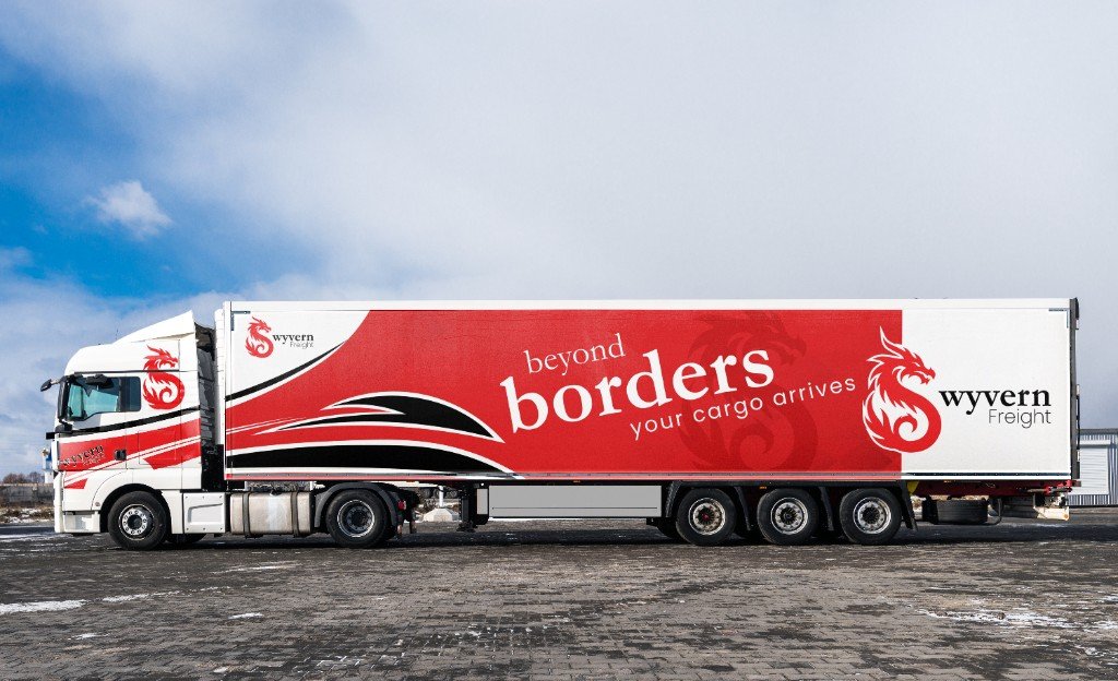 wyvern freight truck wrap
